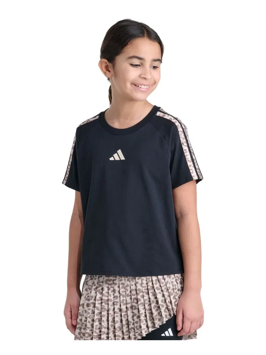 Футболка с коротким рукавом, с принтом, реглан adidas