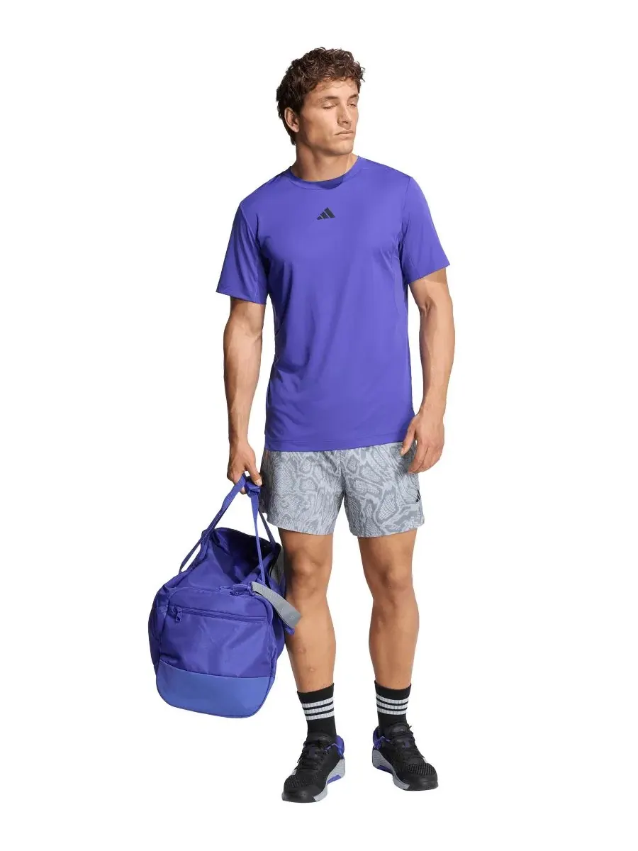 Футболка с коротким рукавом D4T Prime Lift 3-Stripes adidas — изображение 2 из 3, фиолетовый