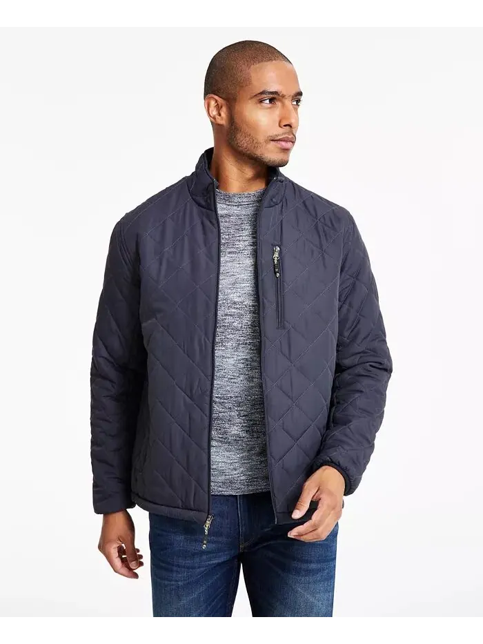 Мужская куртка Diamond Quilted Heritage Hawke & Co. — изображение 1 из 8, угольный