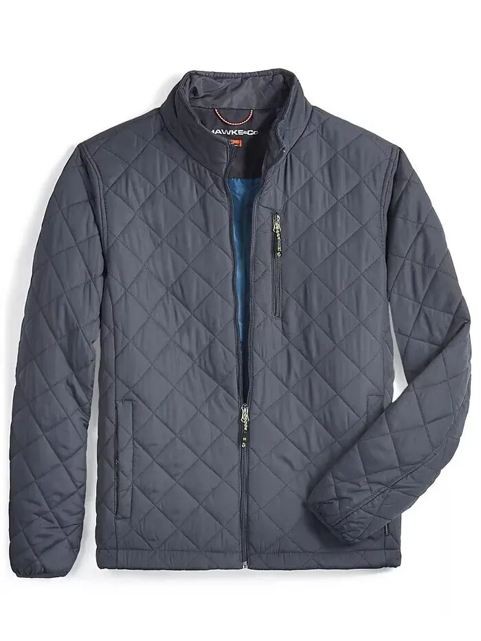 Мужская куртка Diamond Quilted Heritage Hawke & Co. — изображение 7 из 8, угольный