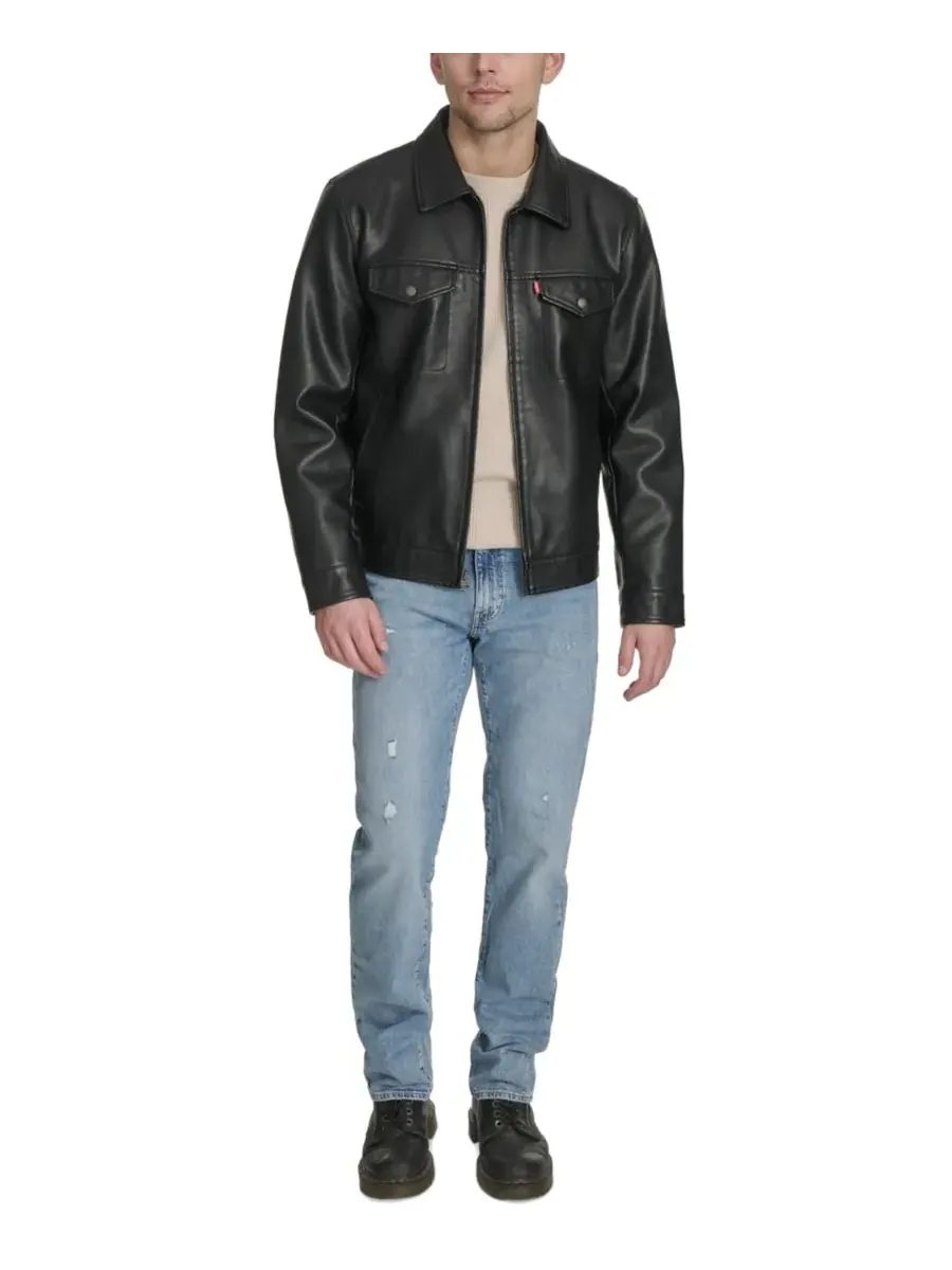 Мужская классическая куртка-тракер Levi's — изображение 2 из 6, черный