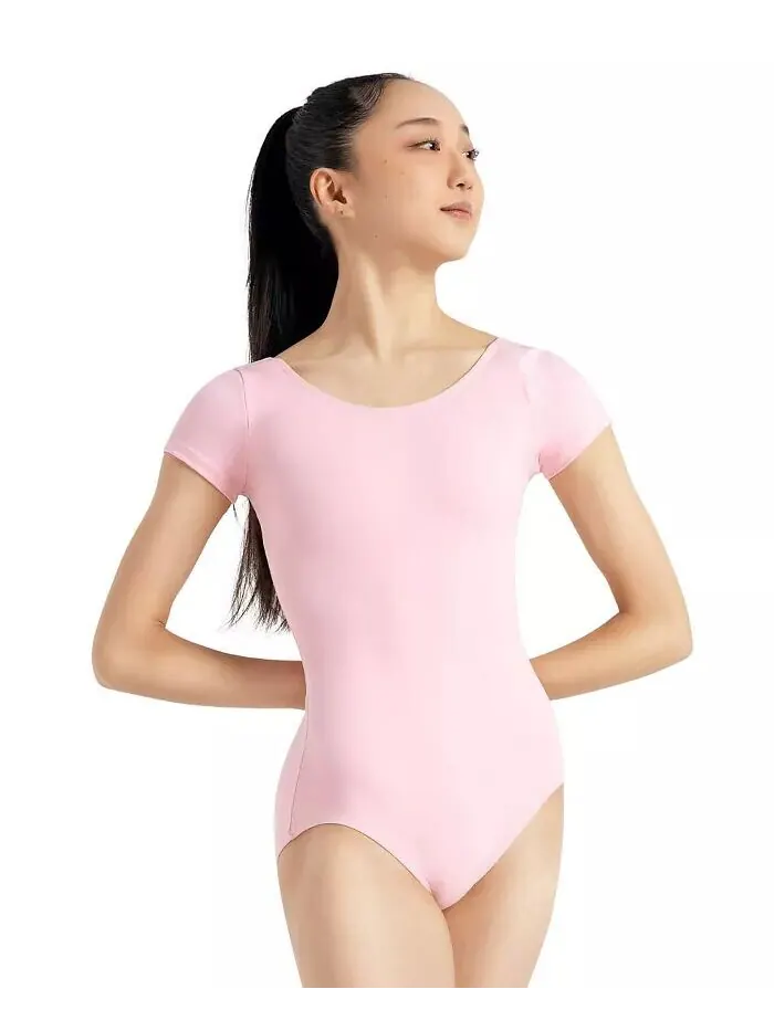 Женский купальник с коротким рукавом Capezio — изображение 1 из 3, розовый