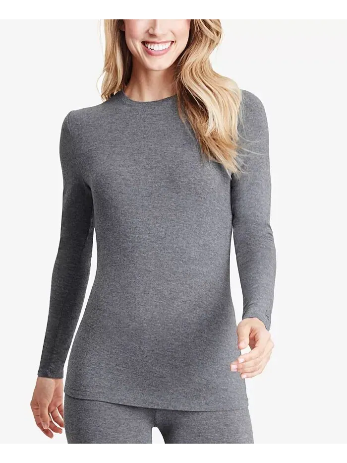Мягкая одежда и эластичный многослойный топ с длинными рукавами Cuddl Duds — серый