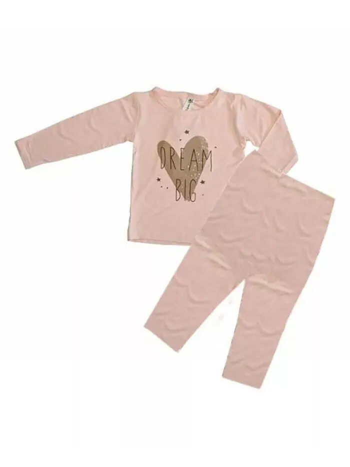 Пижамы Baby Girls Dream Big, комплект из 2 предметов Earth Baby Outfitters — розовый