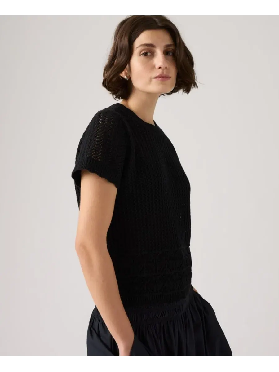 Женский вязаный свитер Isabelle с короткими рукавами Levi'S — изображение 3 из 4, антрацит
