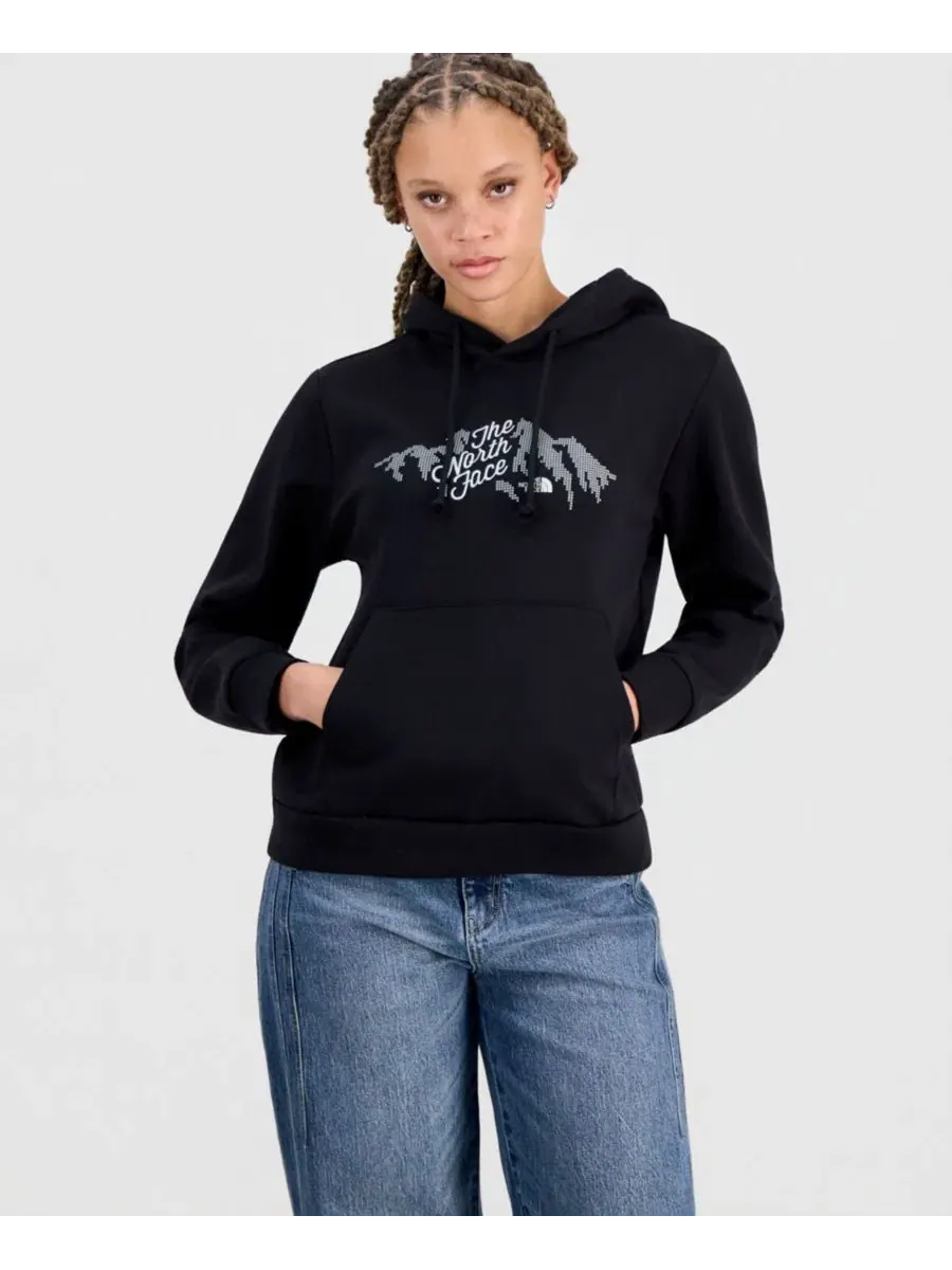 Женская хлопковая толстовка с капюшоном Evolution Sparkle Graphic The North Face — изображение 1 из 7, черный