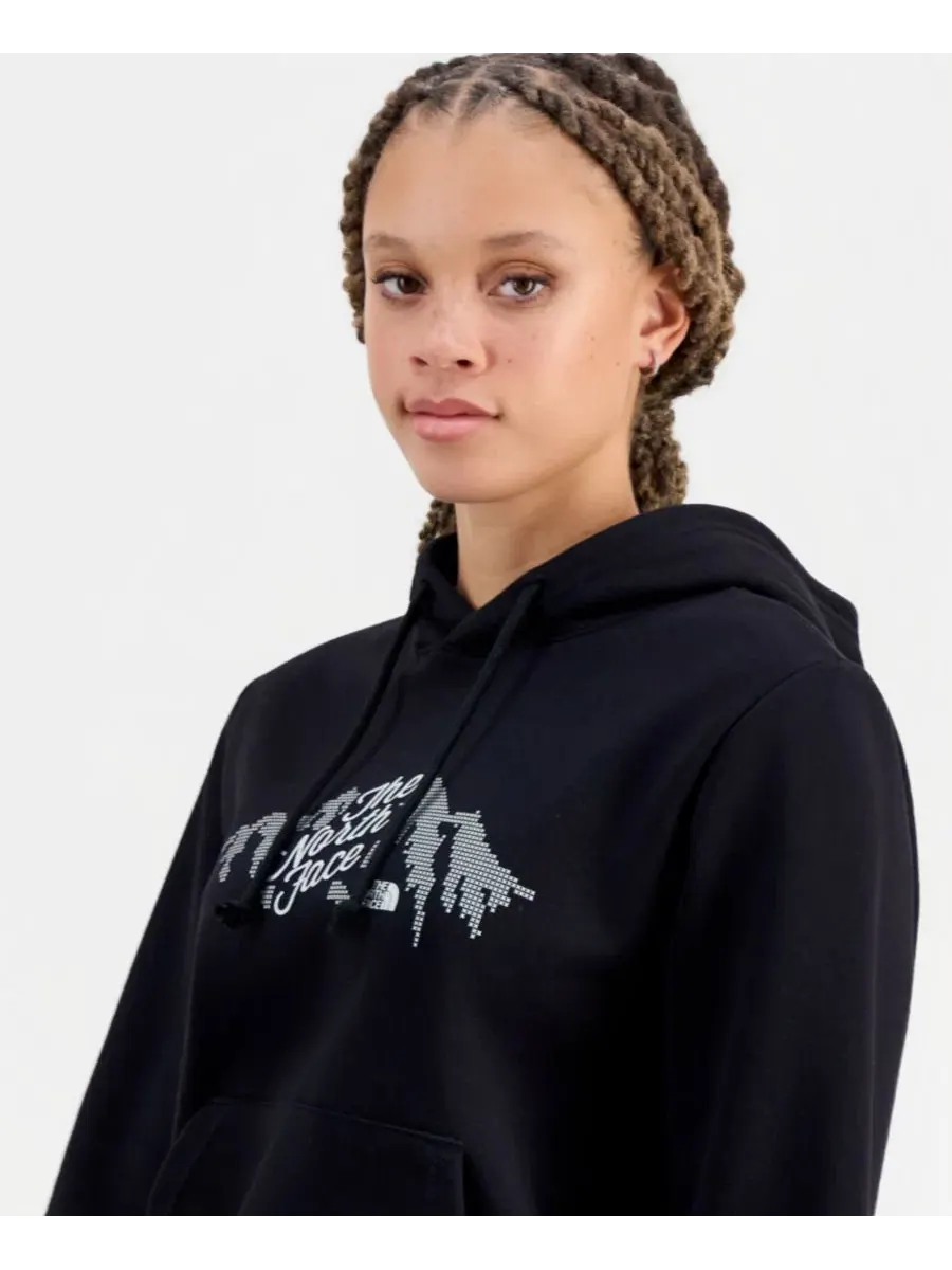 Женская хлопковая толстовка с капюшоном Evolution Sparkle Graphic The North Face — изображение 3 из 7, черный