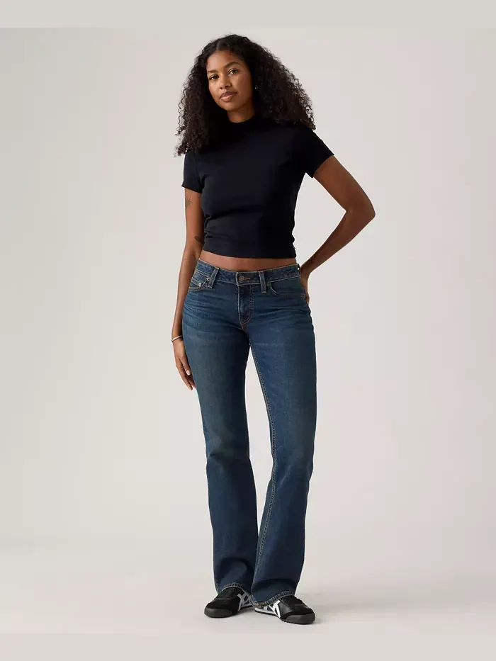 Женские джинсы Superlow Low-Rise Bootcut Levi'S — изображение 1 из 4, синий