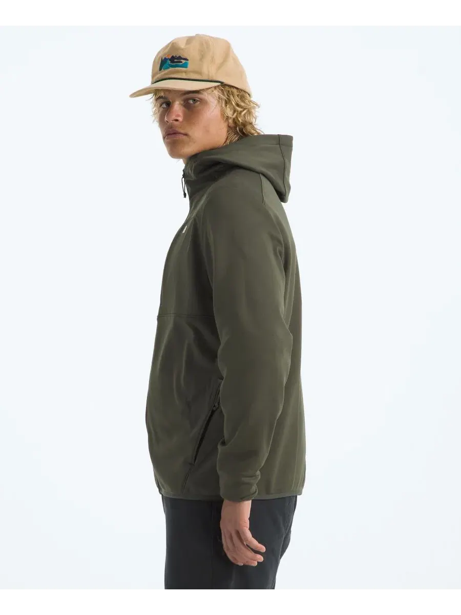 Мужская флисовая куртка-худи на молнии The North Face — изображение 2 из 3, зеленый