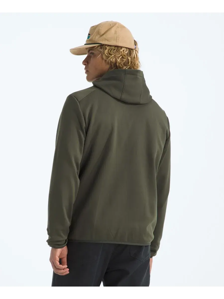 Мужская флисовая куртка-худи на молнии The North Face — изображение 3 из 3, зеленый