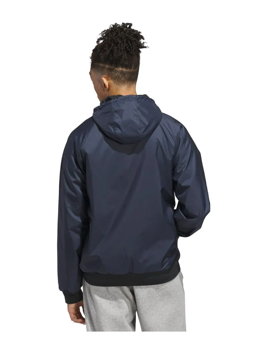 Мужская двусторонняя куртка Balance с капюшоном Adidas — изображение 4 из 4, черный