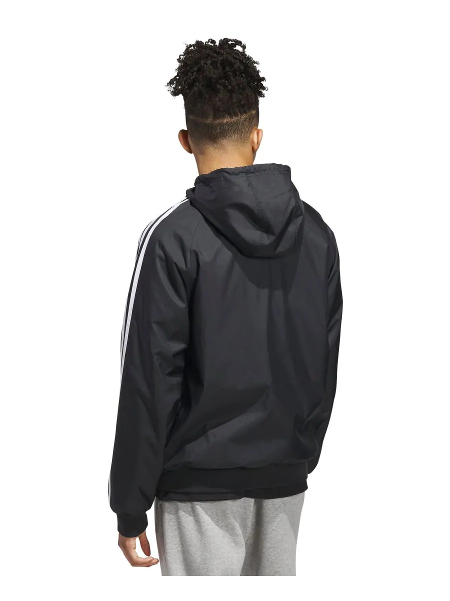 Мужская двусторонняя куртка Balance с капюшоном Adidas — изображение 4 из 4, черный/белый