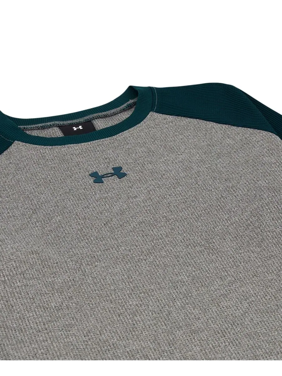 Футболка спортивная с регланом и длинным рукавом Under Armour — изображение 5 из 5, зеленый