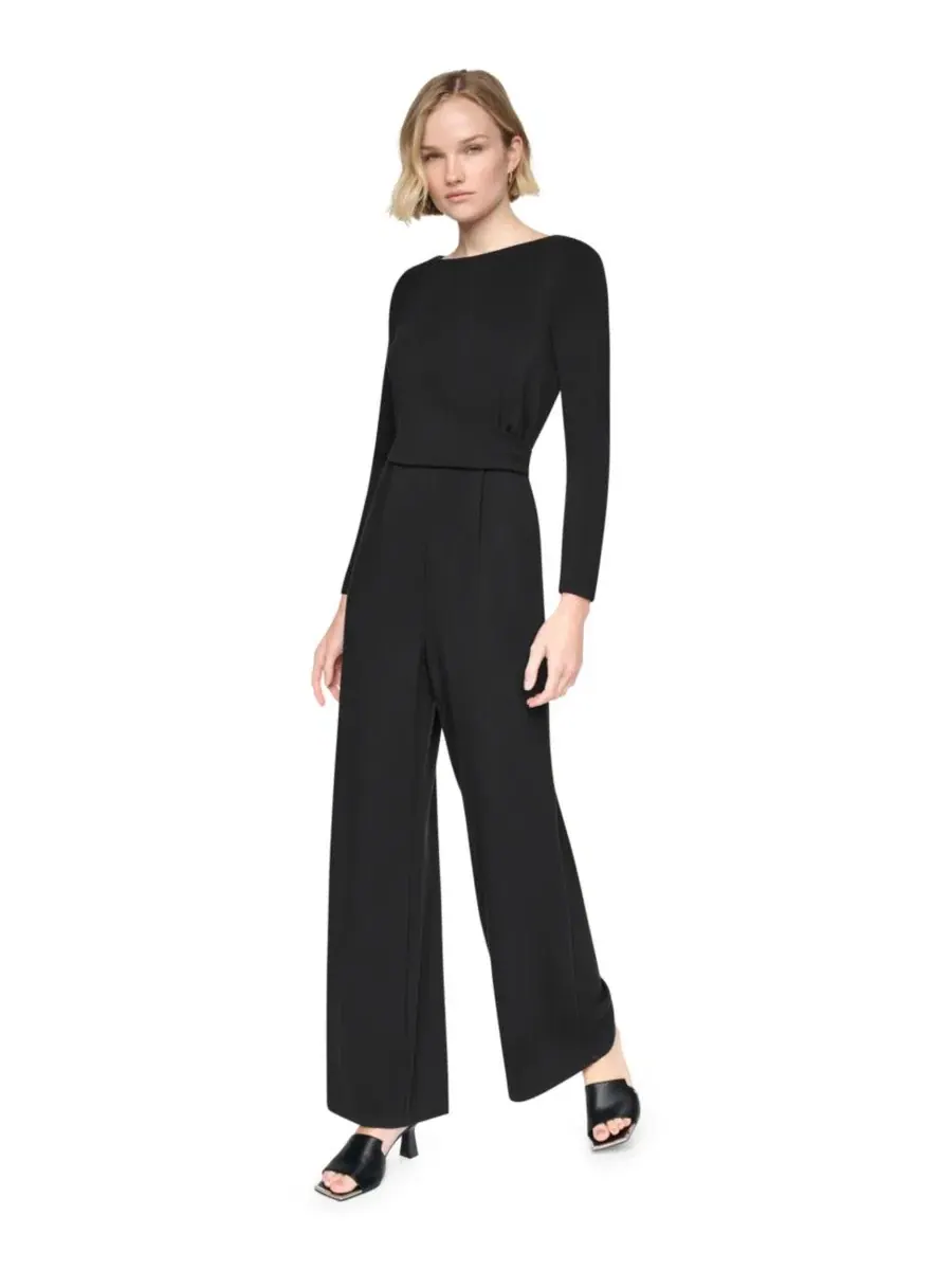Комбинезон с лодочкой и закрученным передом DKNY — изображение 2 из 5, черный
