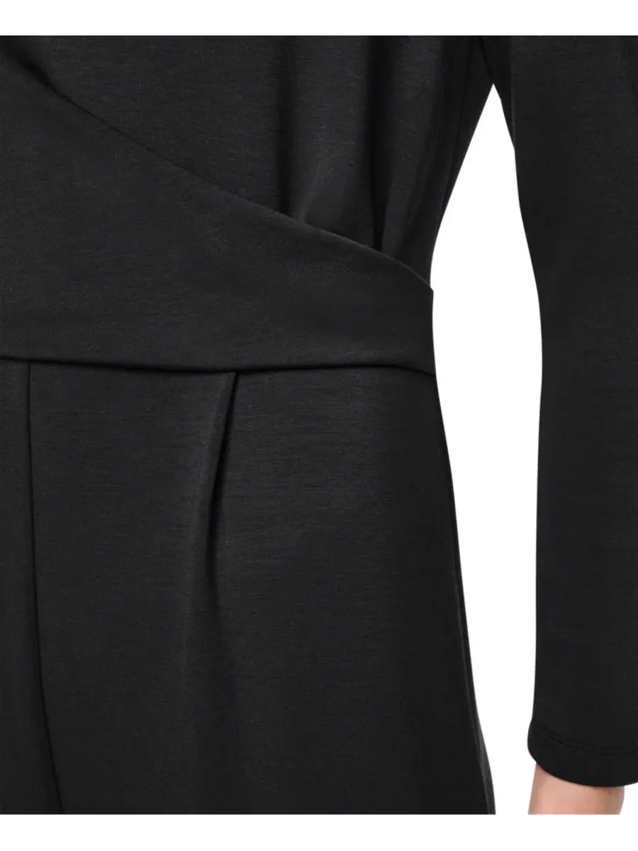 Комбинезон с лодочкой и закрученным передом DKNY — изображение 4 из 5, черный