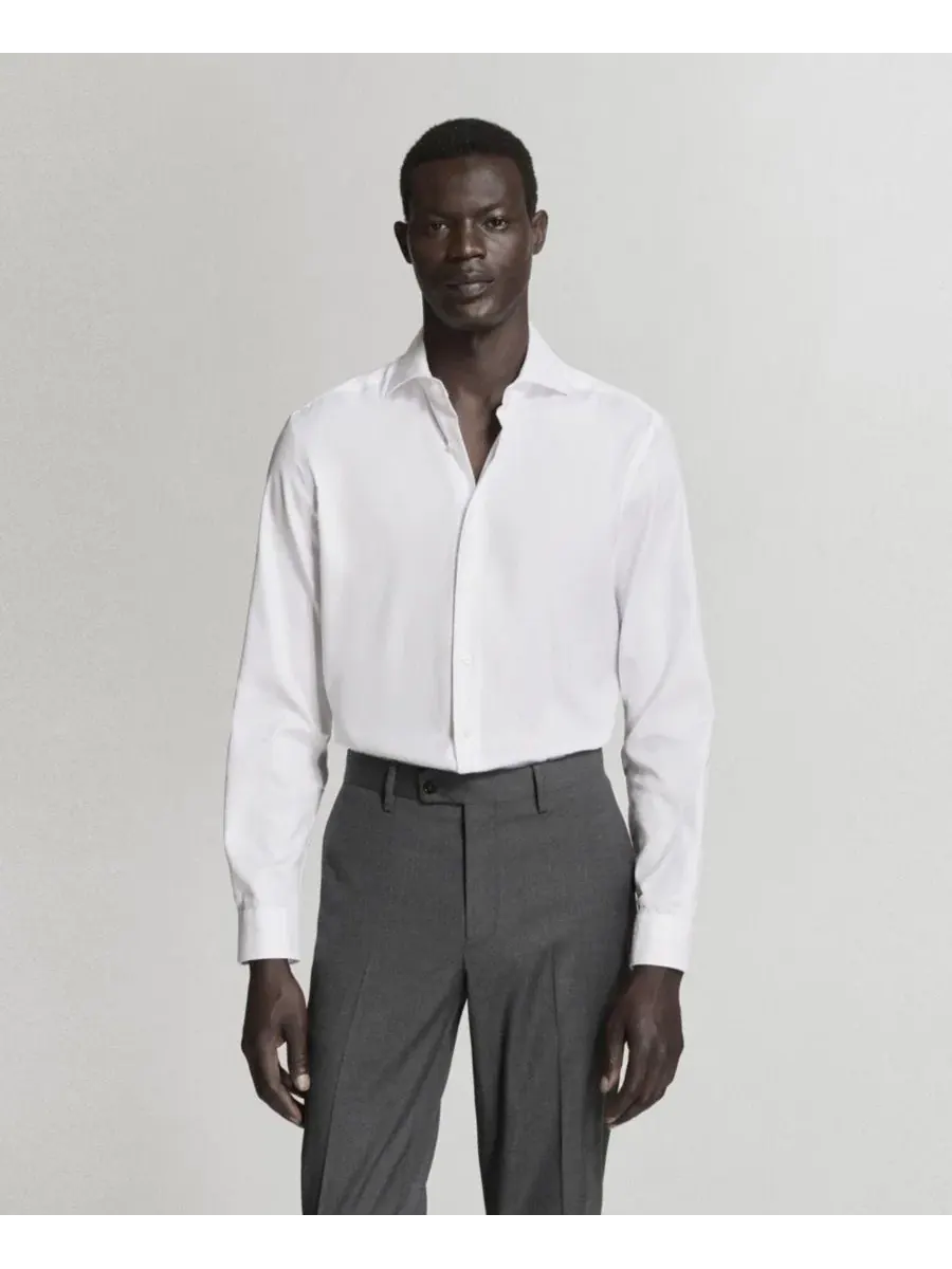 Рубашка классическая с длинным рукавом Slim Fit MANGO