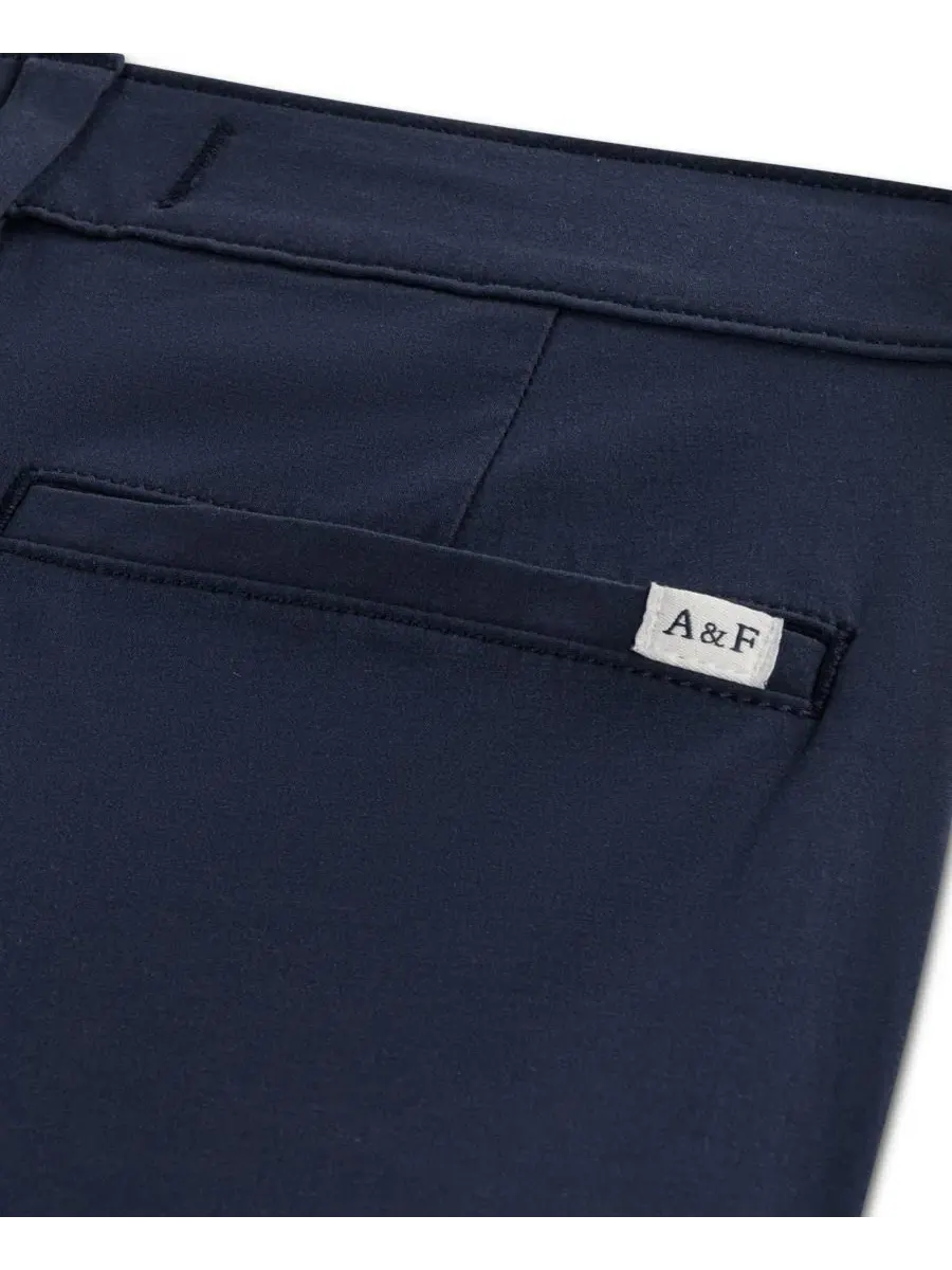 Брюки чинос с регулируемой талией Abercrombie Kids — изображение 3 из 6, темно-синий