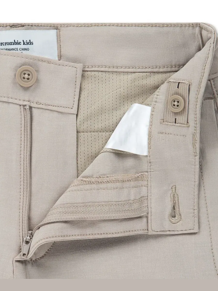 Брюки чинос с регулируемой талией Abercrombie Kids — изображение 5 из 6, темно-синий