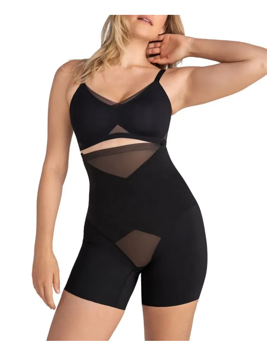 Утягивающие шорты с высокой посадкой Super Power Girl Shorts HONEYLOVE — изображение 1 из 3, черный