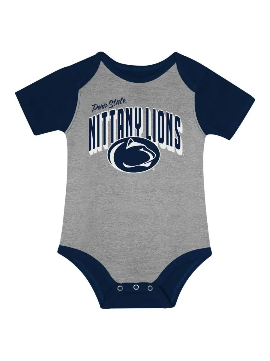 Комплект боди, слюнявчика и шапки Penn State Nittany Lions Dynamic Duo Outerstuff — изображение 5 из 5, темно-синий