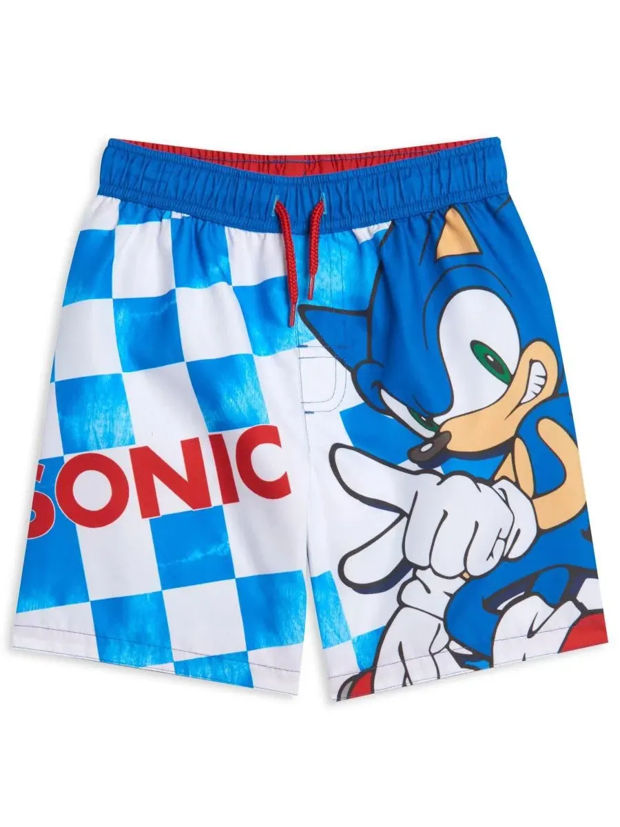 Плавки с принтом Sonic the Hedgehog — синий