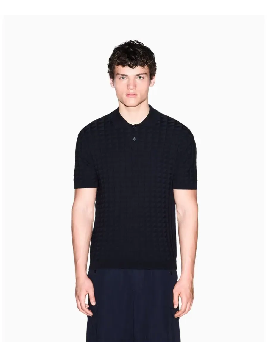 Поло с коротким рукавом из вискозы A|X Armani Exchange