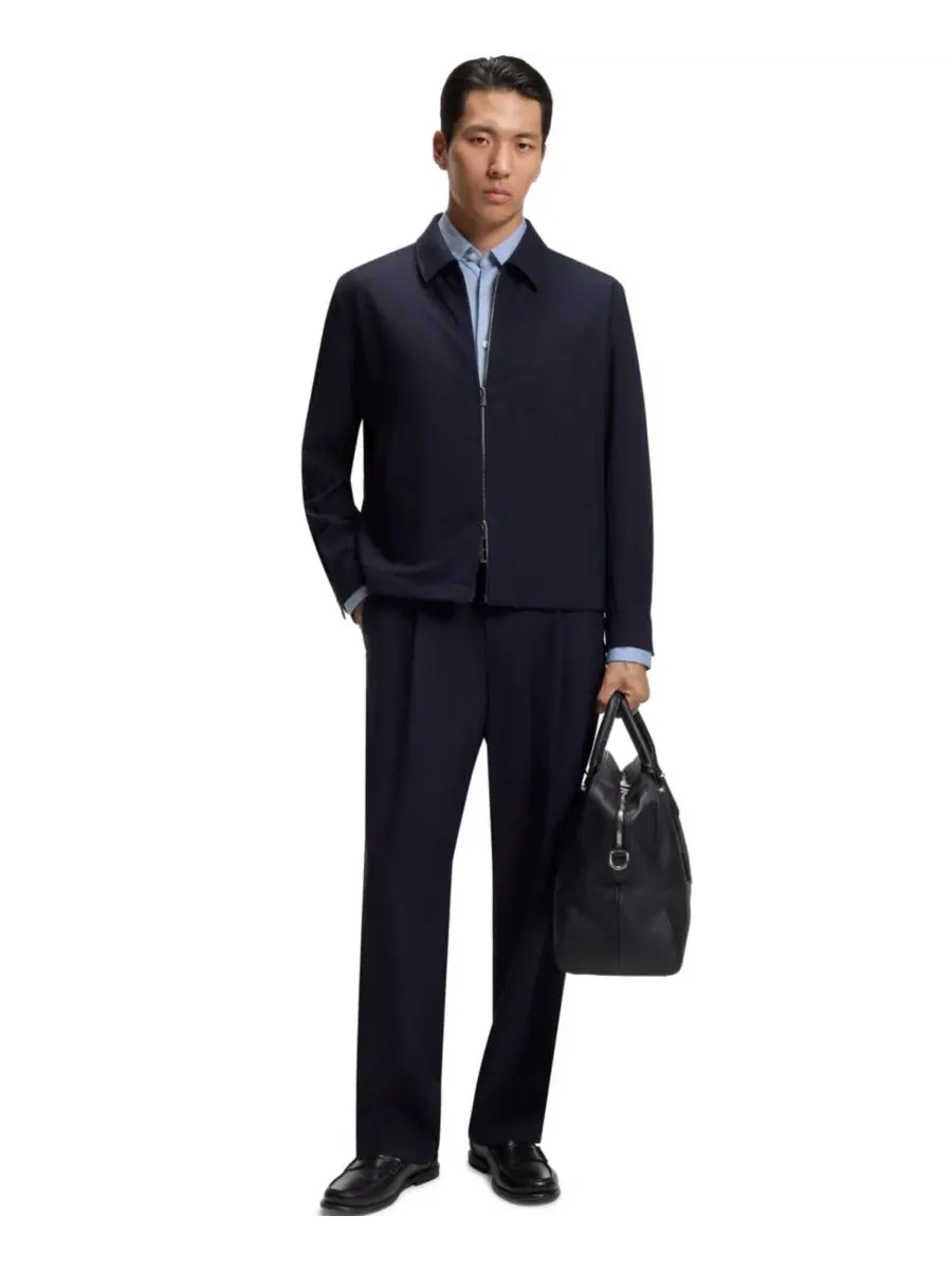 Сорочка с длинным рукавом, слим-фит Hugo Boss — изображение 2 из 5, синий