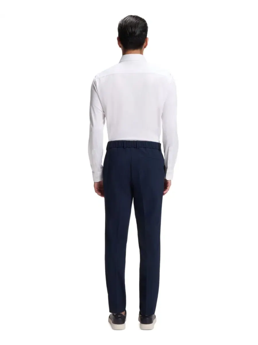 Сорочка с длинным рукавом Structured Performance-Stretch Slim-Fit Hugo Boss — изображение 2 из 5, белый