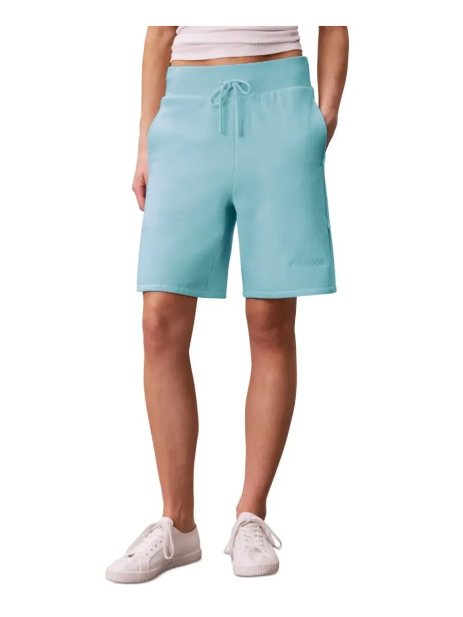 Женские шорты Fleece Mid-Rise Calvin Klein Performance — синий