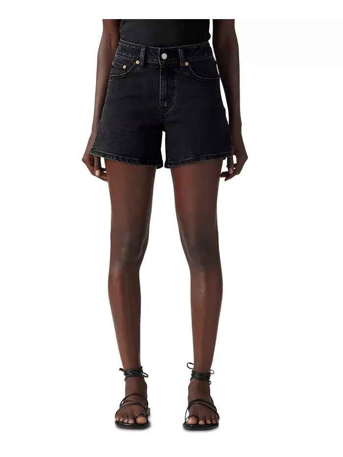Женские джинсовые шорты Mid-Rise A-Line с завышенной талией Levi's — изображение 1 из 3, серый
