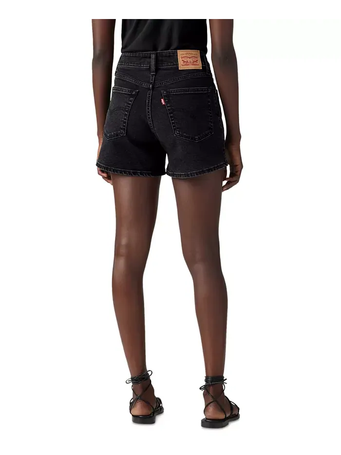 Женские джинсовые шорты Mid-Rise A-Line с завышенной талией Levi's — изображение 2 из 3, серый