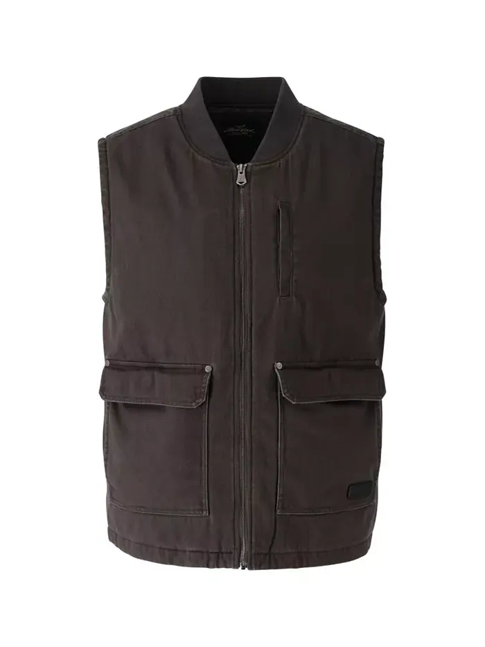 Жилет Big & Tall Stone Wash Herringbone All Year Thorogood — изображение 1 из 4, серый
