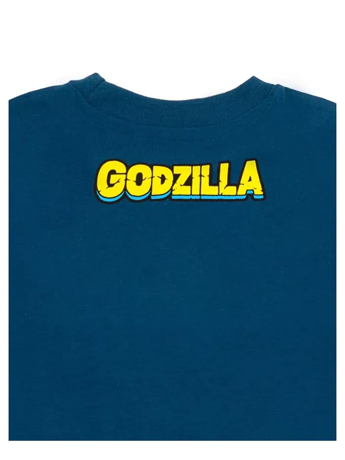 Футболка для мальчиков на день рождения Godzilla — изображение 2 из 4, темно-синий