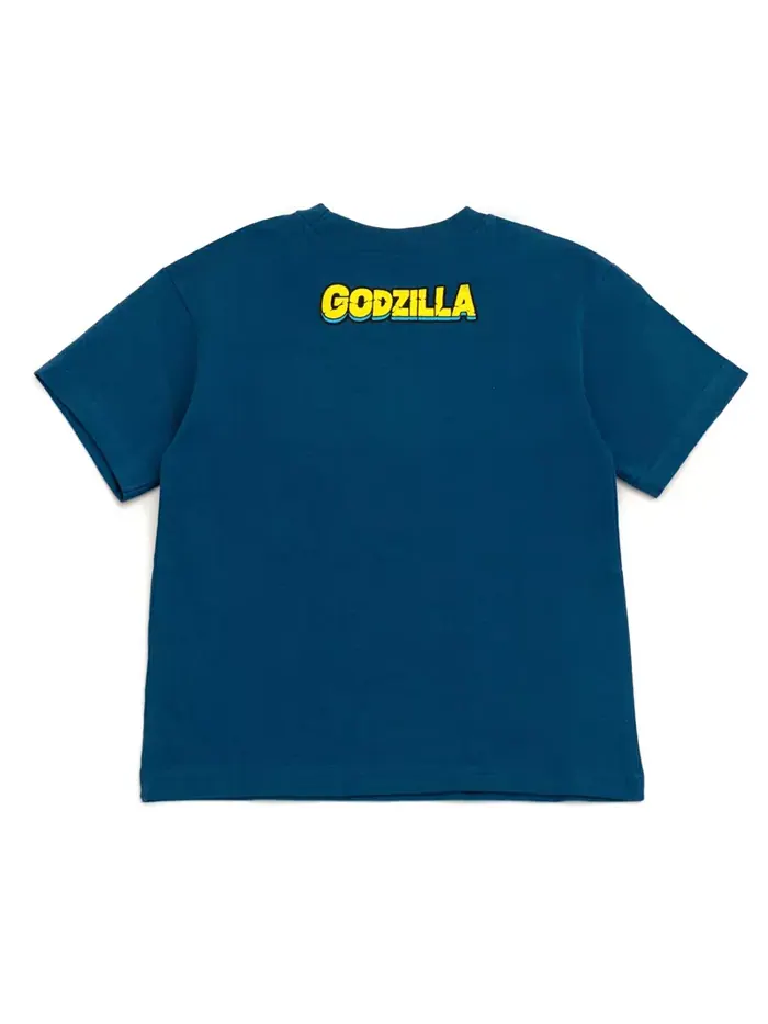 Футболка для мальчиков на день рождения Godzilla — изображение 3 из 4, темно-синий