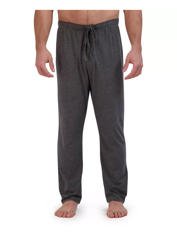 Мужская пижама из хлопка и модала, 2 предмета Hanes — изображение 4 из 4, серый