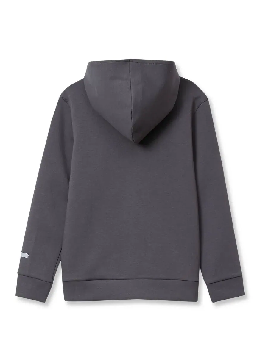 Худи на молнии с капюшоном Active Full Zip Hoodie Lands' End — изображение 2 из 3, темный серый