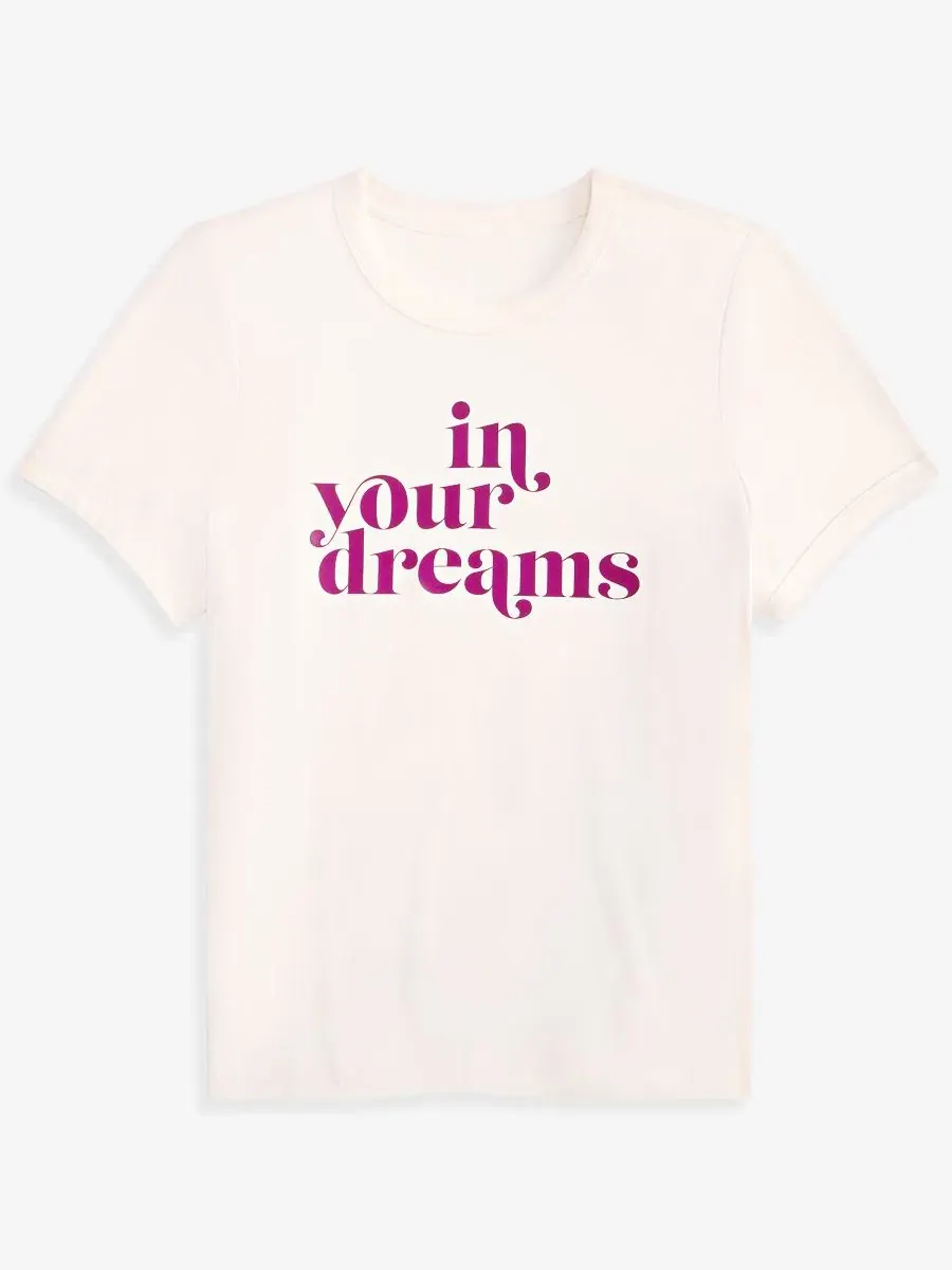 Женская футболка для сна из хлопка с коротким рукавом, модель In Your Dreams State of Day, In Your — изображение 5 из 6