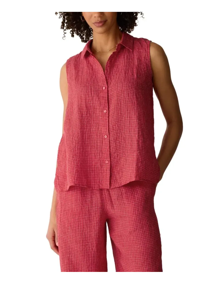 Женская безрукавная рубашка с воротником Eileen Fisher