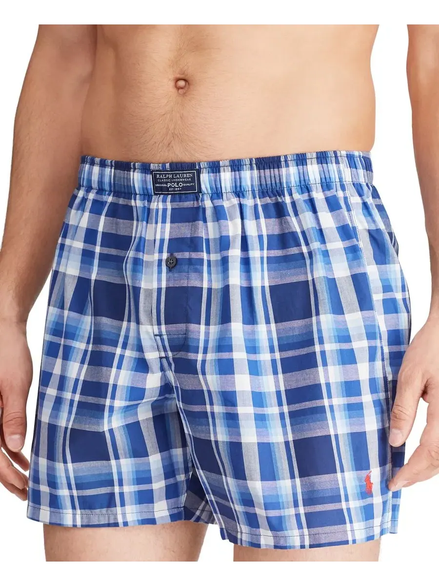 Трусы-боксеры с принтом Monroe Plaid Polo Ralph Lauren