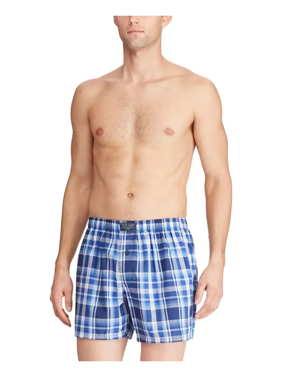 Трусы-боксеры с принтом Monroe Plaid Polo Ralph Lauren — изображение 2 из 4