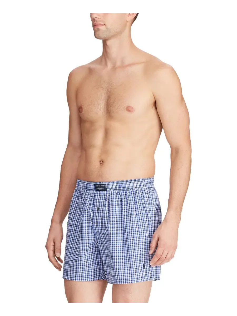 Мужские трусы-боксеры с принтом в клетку Polo Ralph Lauren, Jefferson Plaid — изображение 2 из 4