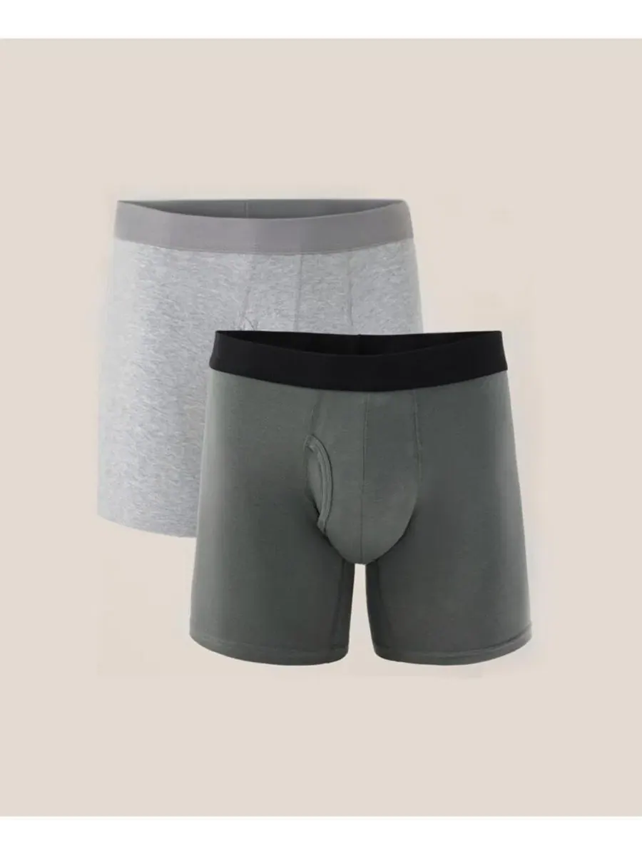 Комплект трусов-боксеров из органического хлопка, 4 шт., Everyday Knit Boxer Pact — изображение 3 из 3, черный