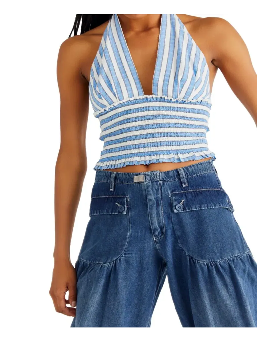 Комплект из топа без рукавов и джинсов-баллон Mid-Rise Balloon Jeans Free People — изображение 2 из 7, юно