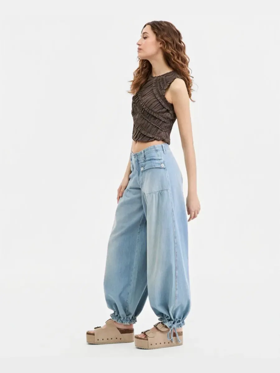 Комплект из топа без рукавов и джинсов-баллон Mid-Rise Balloon Jeans Free People — изображение 6 из 7, юно
