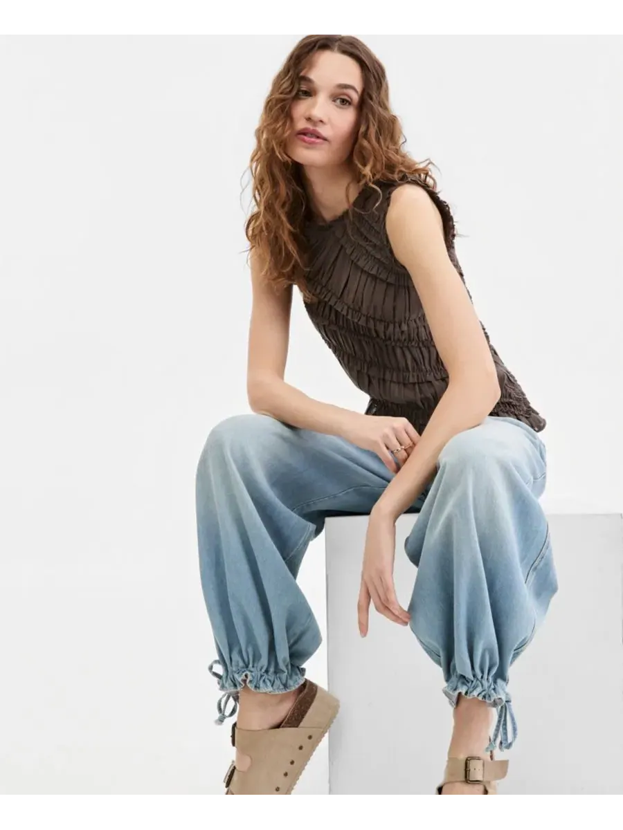 Комплект из топа без рукавов и джинсов-баллон Mid-Rise Balloon Jeans Free People — изображение 7 из 7, юно