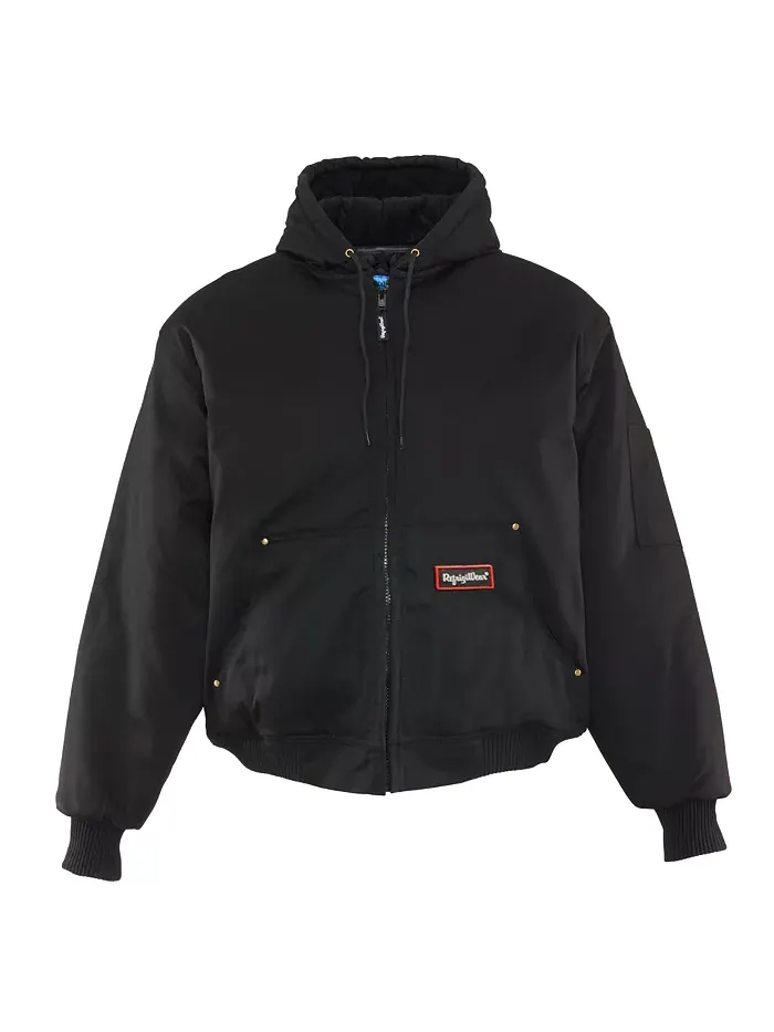 Мужская утепленная рабочая куртка ComfortGuard с капюшоном для холодной погоды RefrigiWear — изображение 3 из 5, черный