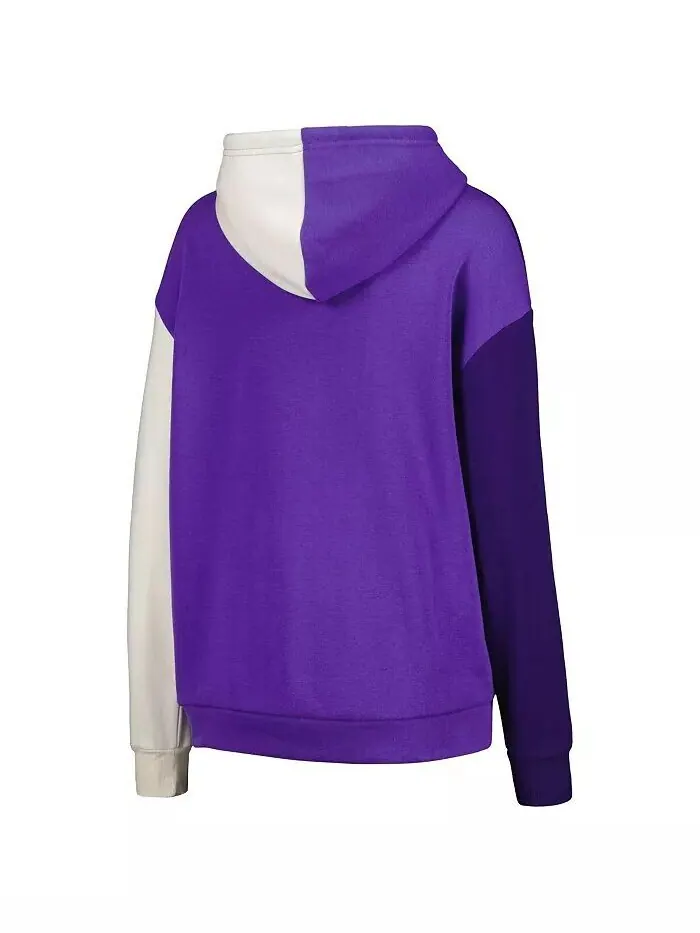 Женская фиолетовая толстовка с капюшоном LSU Tigers Hall of Fame с цветными блоками Gameday Couture — изображение 2 из 3