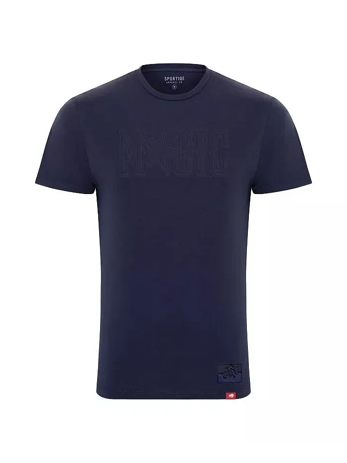 Мужская и женская футболка Heather Navy Orlando Magic x JEFRE 2023/24 City Edition Bingham Sportiqe — изображение 3 из 3