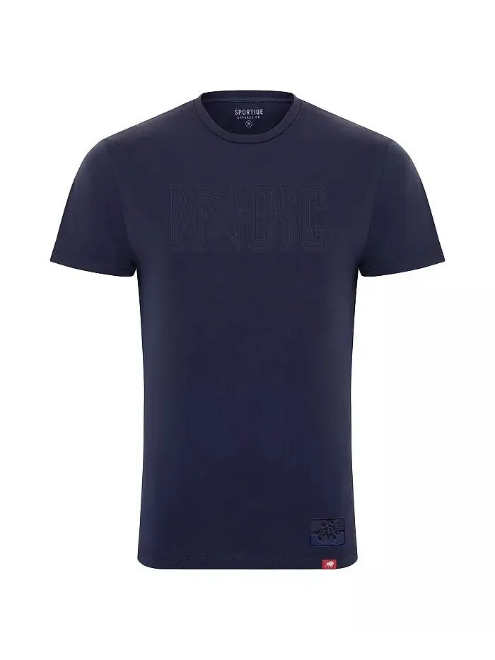Мужская и женская футболка Heather Navy Orlando Magic x JEFRE 2023/24 City Edition Bingham Sportiqe — изображение 3 из 3