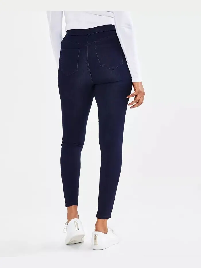 Джеггинсы Petite Mid Rise Push On Style & Co — изображение 2 из 4, выцветший